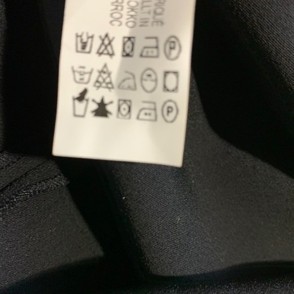 🌹NWT. Zara Black Rhinestone Strap Mini Dress Size XL. - Picture 8 of 8